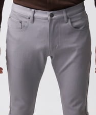 MNLTB50170 MICHEL KLEIN HOMME(ミッシェルクラン オム) 【撥水】プレビアシャンブレー5ポケットパンツ グレー