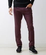 MNLTV50170 MICHEL KLEIN HOMME(ミッシェルクラン オム) 【撥水】プレビアシャンブレー5ポケットパンツ パープル