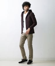 MNLTV50170 MICHEL KLEIN HOMME(ミッシェルクラン オム) 【撥水】プレビアシャンブレー5ポケットパンツ ベージュ