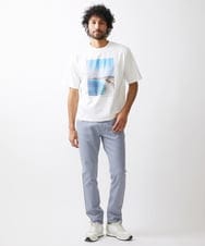 MNLTW50170 MICHEL KLEIN HOMME(ミッシェルクラン オム) 【撥水】プレビアシャンブレー5ポケットパンツ ライトブルー