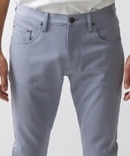 MNLTW50170 MICHEL KLEIN HOMME(ミッシェルクラン オム) 【撥水】プレビアシャンブレー5ポケットパンツ ライトブルー