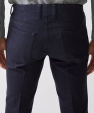 MNLTW55190 MICHEL KLEIN HOMME(ミッシェルクラン オム) 【撥水】プレビアシャンブレースラックスパンツ ネイビー