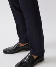 MNLTW55190 MICHEL KLEIN HOMME(ミッシェルクラン オム) 【撥水】プレビアシャンブレースラックスパンツ ネイビー