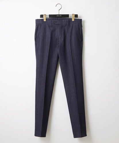 MNLTW55190 MICHEL KLEIN HOMME 【撥水】プレビアシャンブレースラックスパンツ