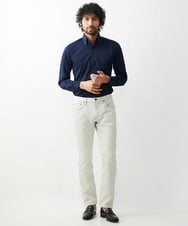 MNLTX50170 MICHEL KLEIN HOMME(ミッシェルクラン オム) 【撥水】プレビアシャンブレー5ポケットパンツ ベージュ