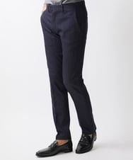 MNLTX55190 MICHEL KLEIN HOMME(ミッシェルクラン オム) 【撥水】プレビアシャンブレースラックスパンツ ネイビー