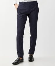 MNLTX55190 MICHEL KLEIN HOMME(ミッシェルクラン オム) 【撥水】プレビアシャンブレースラックスパンツ ネイビー