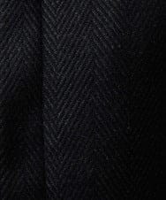 MNUAA13690 MICHEL KLEIN HOMME(ミッシェルクラン オム) へリンボン柄ウールコート ブラック