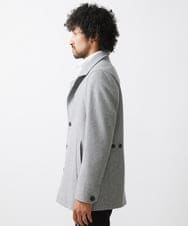 MNUCC11590 MICHEL KLEIN HOMME(ミッシェルクラン オム) スタンドカラーウールコート グレー