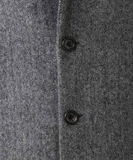 MNUCD43630 MICHEL KLEIN HOMME(ミッシェルクラン オム) ウールヘリンボンチェスターコート グレー