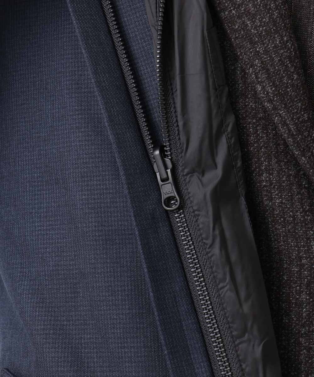 MNUCF01650 MICHEL KLEIN HOMME(ミッシェルクラン オム) 2WAYスタンドカラーロングコート ネイビー