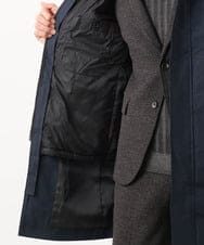 MNUCF01650 MICHEL KLEIN HOMME(ミッシェルクラン オム) 2WAYスタンドカラーロングコート ネイビー
