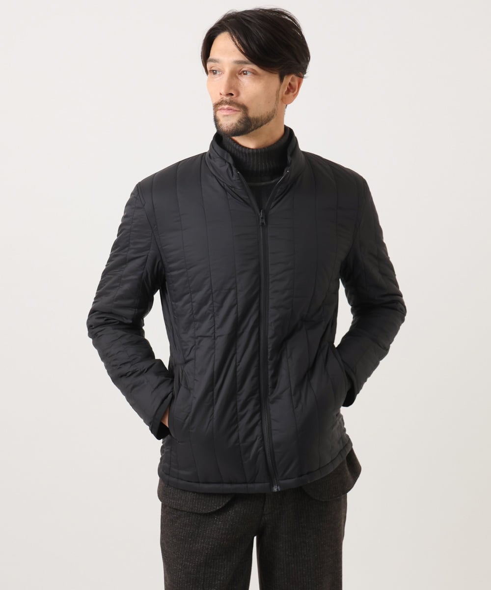 MNUCF01650 MICHEL KLEIN HOMME(ミッシェルクラン オム) 2WAYスタンドカラーロングコート ネイビー