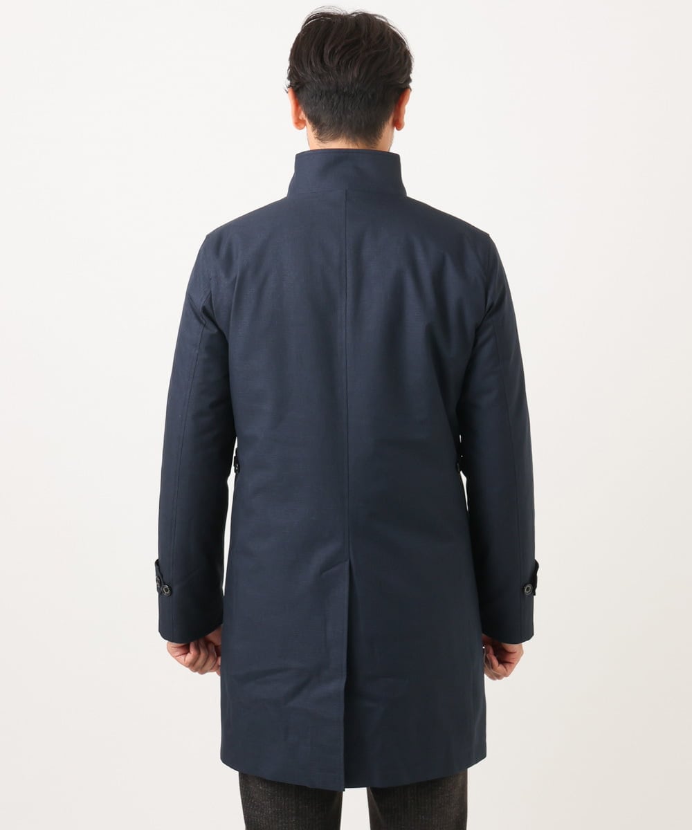 MNUCF01650 MICHEL KLEIN HOMME(ミッシェルクラン オム) 2WAYスタンドカラーロングコート ネイビー