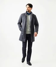 MNUCF01650 MICHEL KLEIN HOMME(ミッシェルクラン オム) 2WAYスタンドカラーロングコート グレー