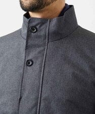MNUCF01650 MICHEL KLEIN HOMME(ミッシェルクラン オム) 2WAYスタンドカラーロングコート グレー