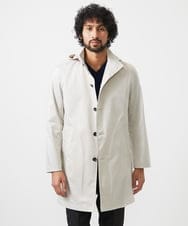 MNUDC56690 MICHEL KLEIN HOMME(ミッシェルクラン オム) フード付きスタンドカラーコート ライトグレー
