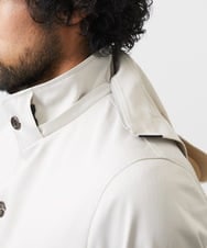 MNUDC56690 MICHEL KLEIN HOMME(ミッシェルクラン オム) フード付きスタンドカラーコート ライトグレー