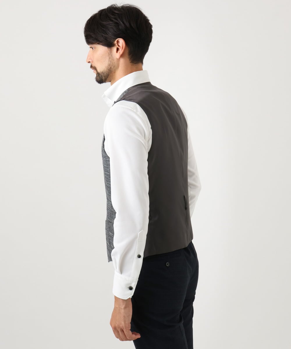 MNVDD01330 MICHEL KLEIN HOMME(ミッシェルクラン オム) 【セットアップ】3ピース対応リバーシブルベスト ネイビー