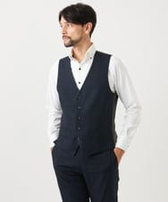 MNVDD01330 MICHEL KLEIN HOMME(ミッシェルクラン オム) 【セットアップ】3ピース対応リバーシブルベスト ネイビー