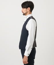 MNVDD01330 MICHEL KLEIN HOMME(ミッシェルクラン オム) 【セットアップ】3ピース対応リバーシブルベスト ネイビー