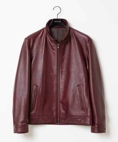 MNWAA01690 MICHEL KLEIN HOMME レザースタンドブルゾン