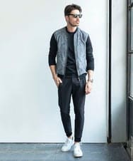 MO6AC50290 MICHEL KLEIN HOMME(ミッシェルクラン オム) 《日本製》エンボス加工レザーシューズ ホワイト