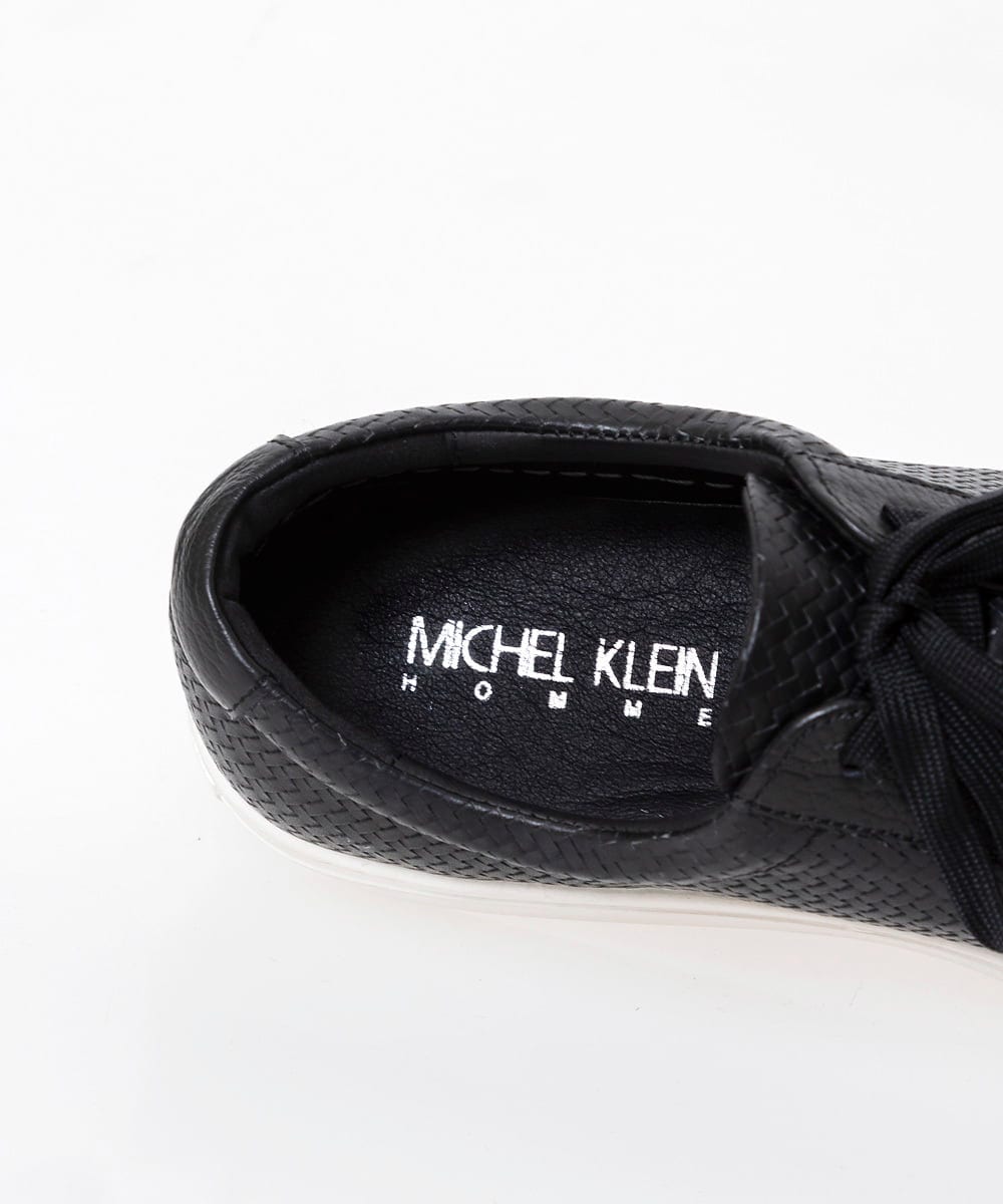 MO6AC50290 MICHEL KLEIN HOMME(ミッシェルクラン オム) 《日本製》エンボス加工レザーシューズ ブラック