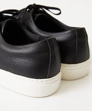 MO6AD51360 MICHEL KLEIN HOMME(ミッシェルクラン オム) シボ革スニーカー ブラック
