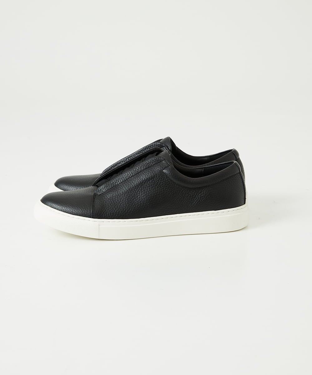 MO6GF50360 MICHEL KLEIN HOMME(ミッシェルクラン オム) スリッポン　レザースニーカー ブラック
