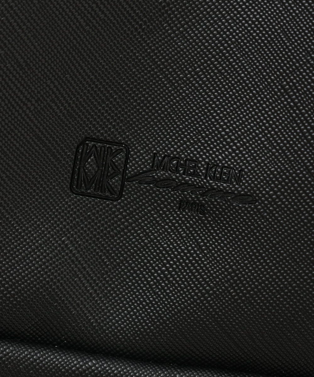 MS5AE49115 MK MICHEL KLEIN HOMME(MKミッシェルクランオム) プリーツサフィアーノボディーバッグ ブラック