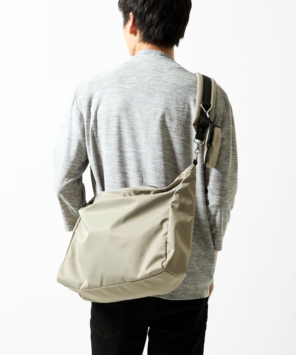 MS5AE71100 MK MICHEL KLEIN HOMME(MKミッシェルクランオム) ワンショルダーバッグ / 高密度ナイロン　 アイボリー
