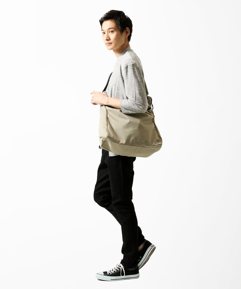 MS5AE71100 MK MICHEL KLEIN HOMME(MKミッシェルクランオム) ワンショルダーバッグ / 高密度ナイロン　 アイボリー