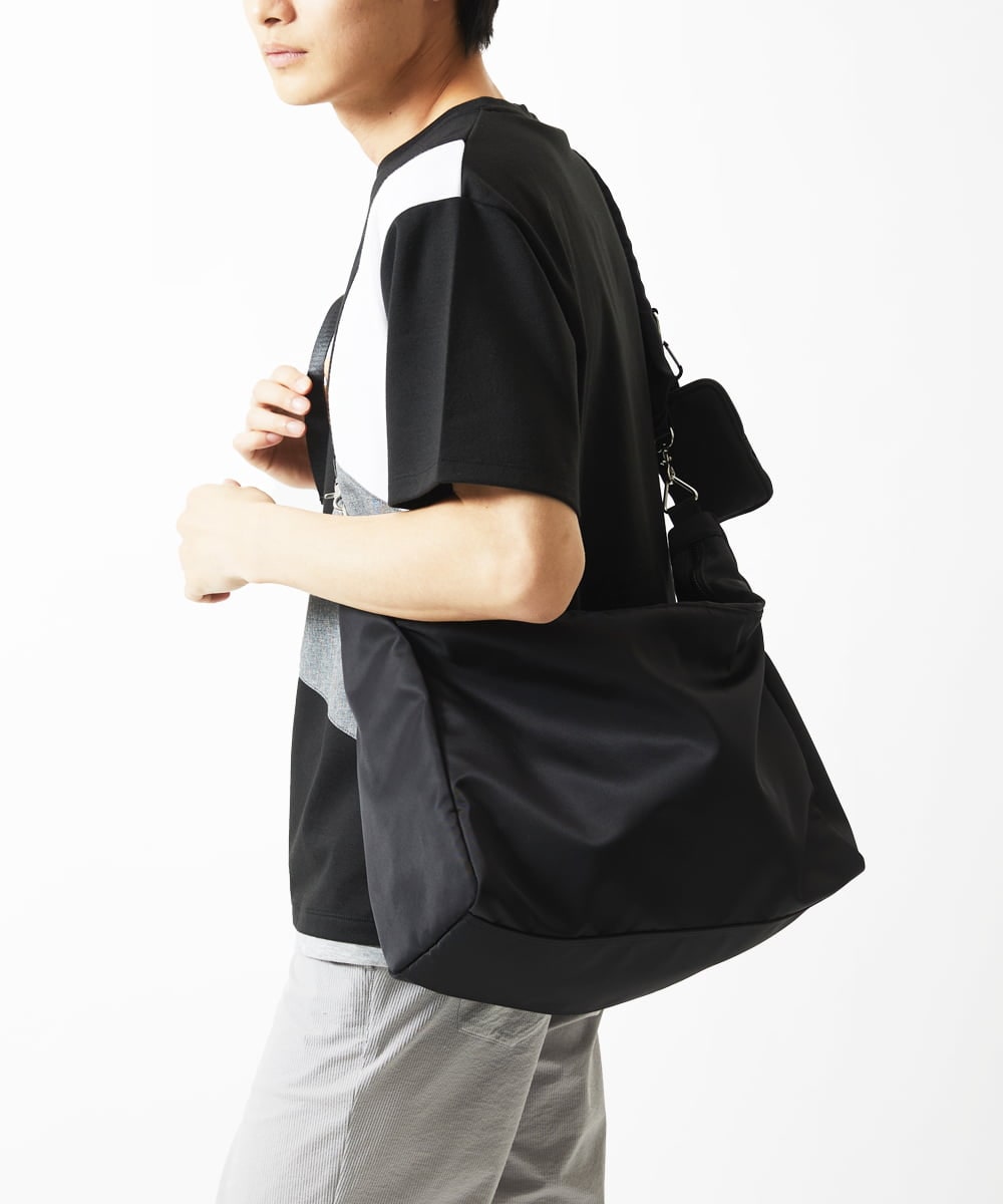 MS5AE71100 MK MICHEL KLEIN HOMME(MKミッシェルクランオム) ワンショルダーバッグ / 高密度ナイロン　 ブラック