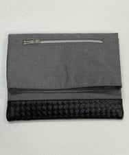 MS5FK52085 MK MICHEL KLEIN HOMME(MKミッシェルクランオム) クラッチバッグ／ハイブリット2WAYショルダークラッチ ライトグレー