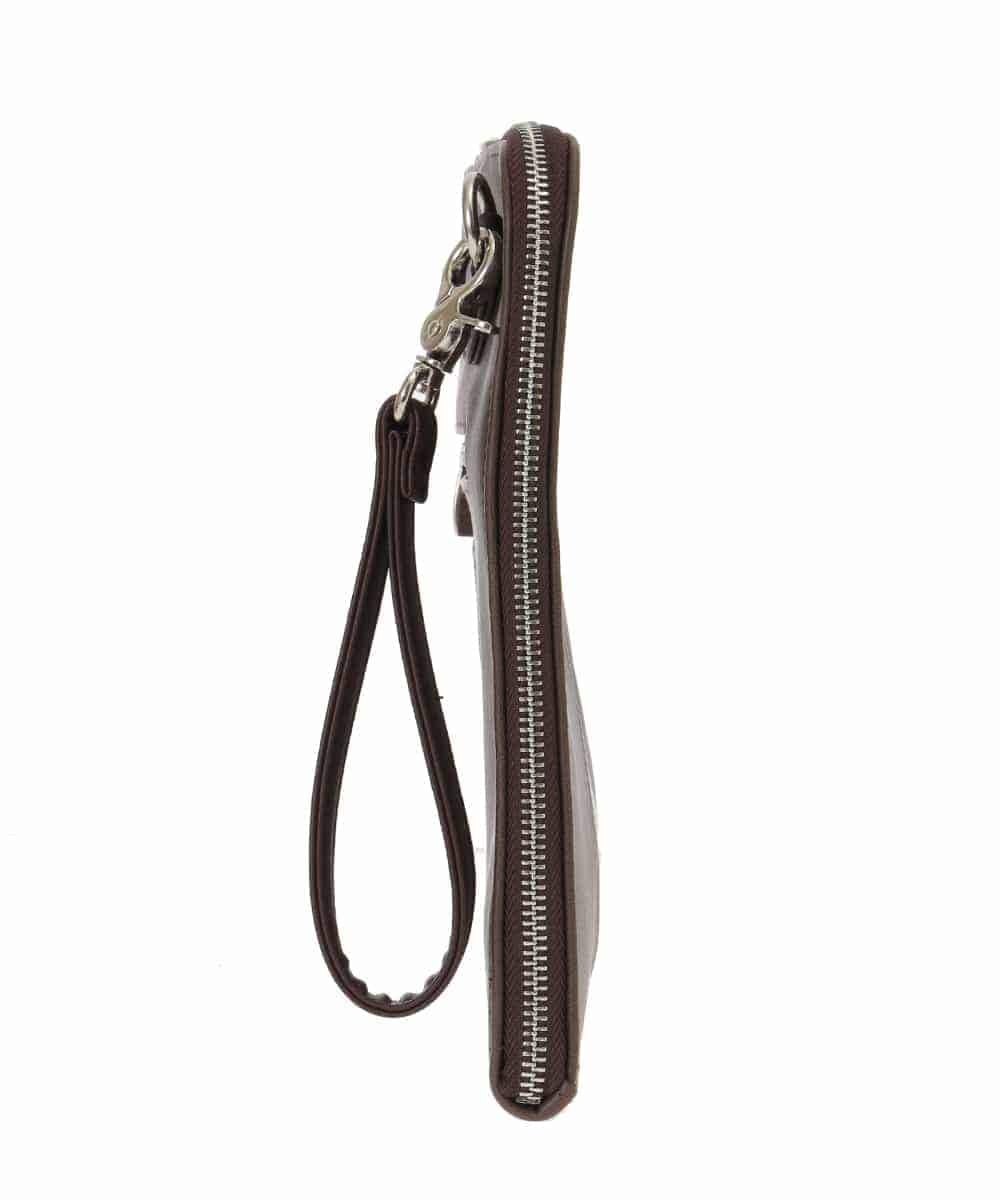 MS5JD12095 MK MICHEL KLEIN HOMME(MKミッシェルクランオム) 異素材ドッキングクラッチバック ブラウン