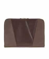 MS5JD12095 MK MICHEL KLEIN HOMME(MKミッシェルクランオム) 異素材ドッキングクラッチバック ブラウン