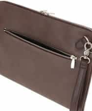 MS5JD12095 MK MICHEL KLEIN HOMME(MKミッシェルクランオム) 異素材ドッキングクラッチバック ブラウン