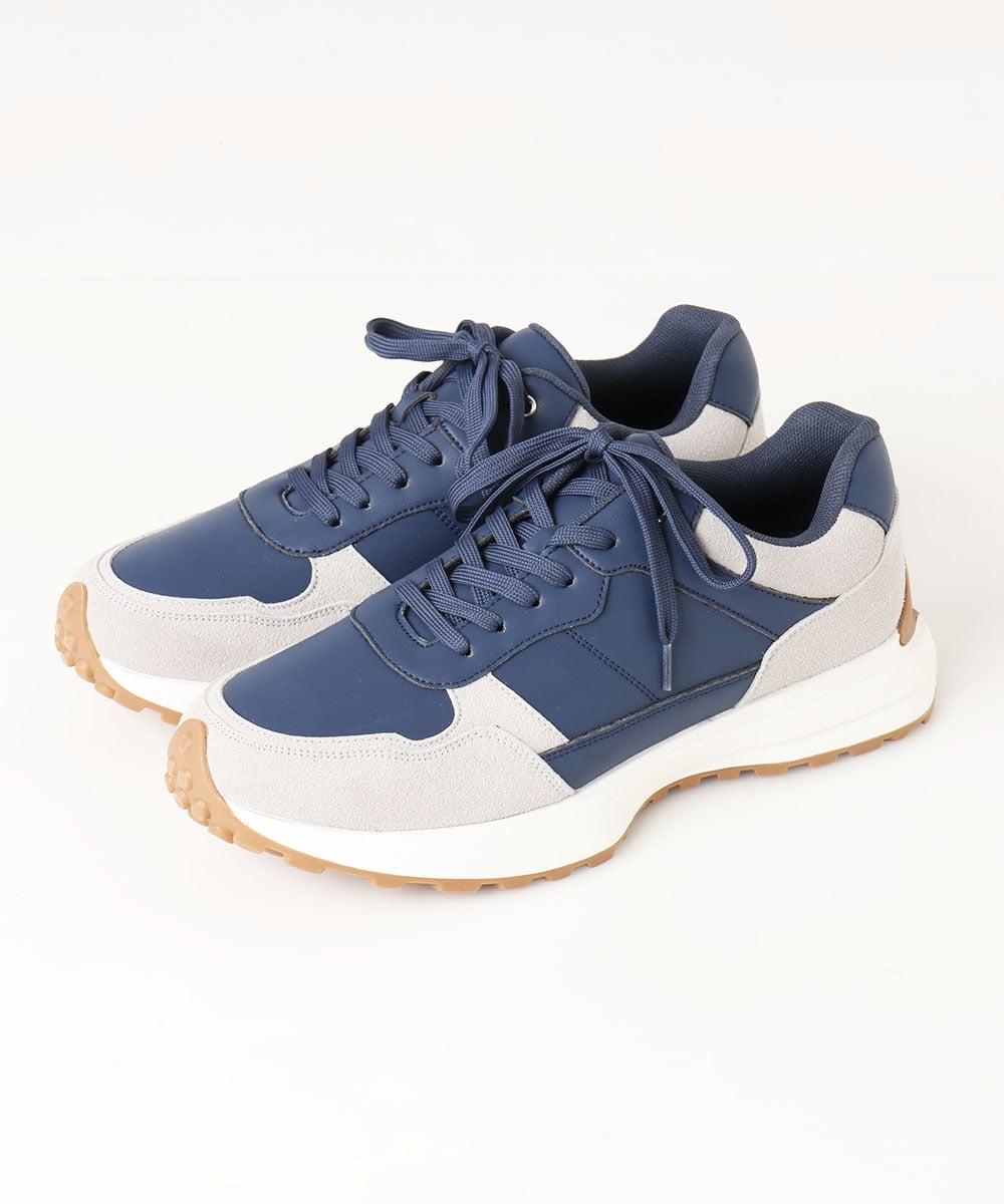 MS6AE02090 MK MICHEL KLEIN HOMME(MKミッシェルクランオム) 【4色展開】コンビネーションスニーカー ネイビー