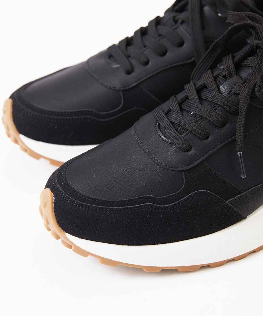 MS6AE02090 MK MICHEL KLEIN HOMME(MKミッシェルクランオム) 【4色展開】コンビネーションスニーカー ブラック