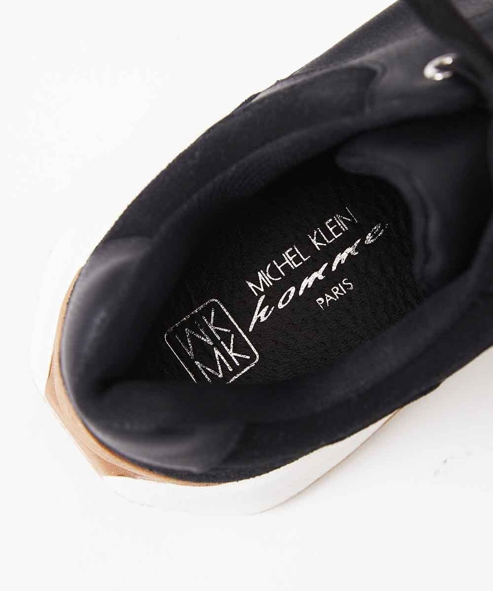 MS6AE02090 MK MICHEL KLEIN HOMME(MKミッシェルクランオム) 【4色展開】コンビネーションスニーカー ブラック