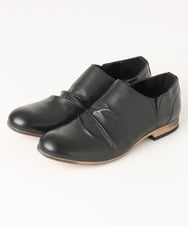 MS6AE76120 MK MICHEL KLEIN HOMME(MKミッシェルクランオム) ドレープスリッポン ブラック