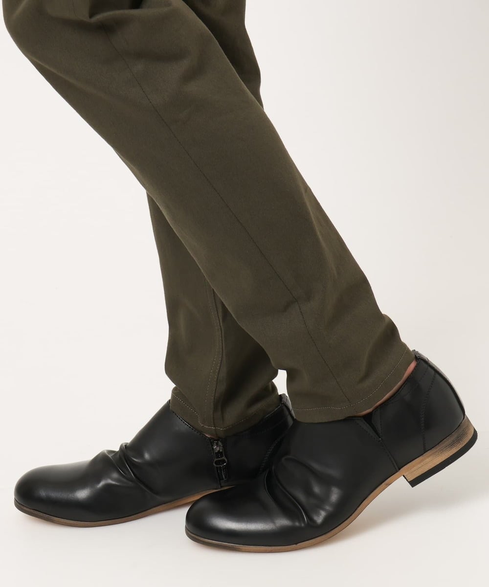 MS6AE76120 MK MICHEL KLEIN HOMME(MKミッシェルクランオム) ドレープスリッポン ブラック