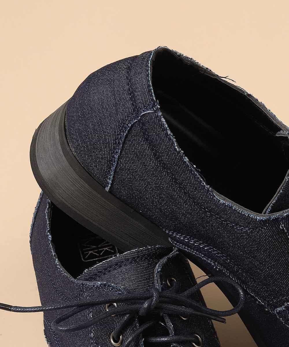 MS6DK62085 MK MICHEL KLEIN HOMME(MKミッシェルクランオム) インディゴプレーントゥ シューズ ネイビー