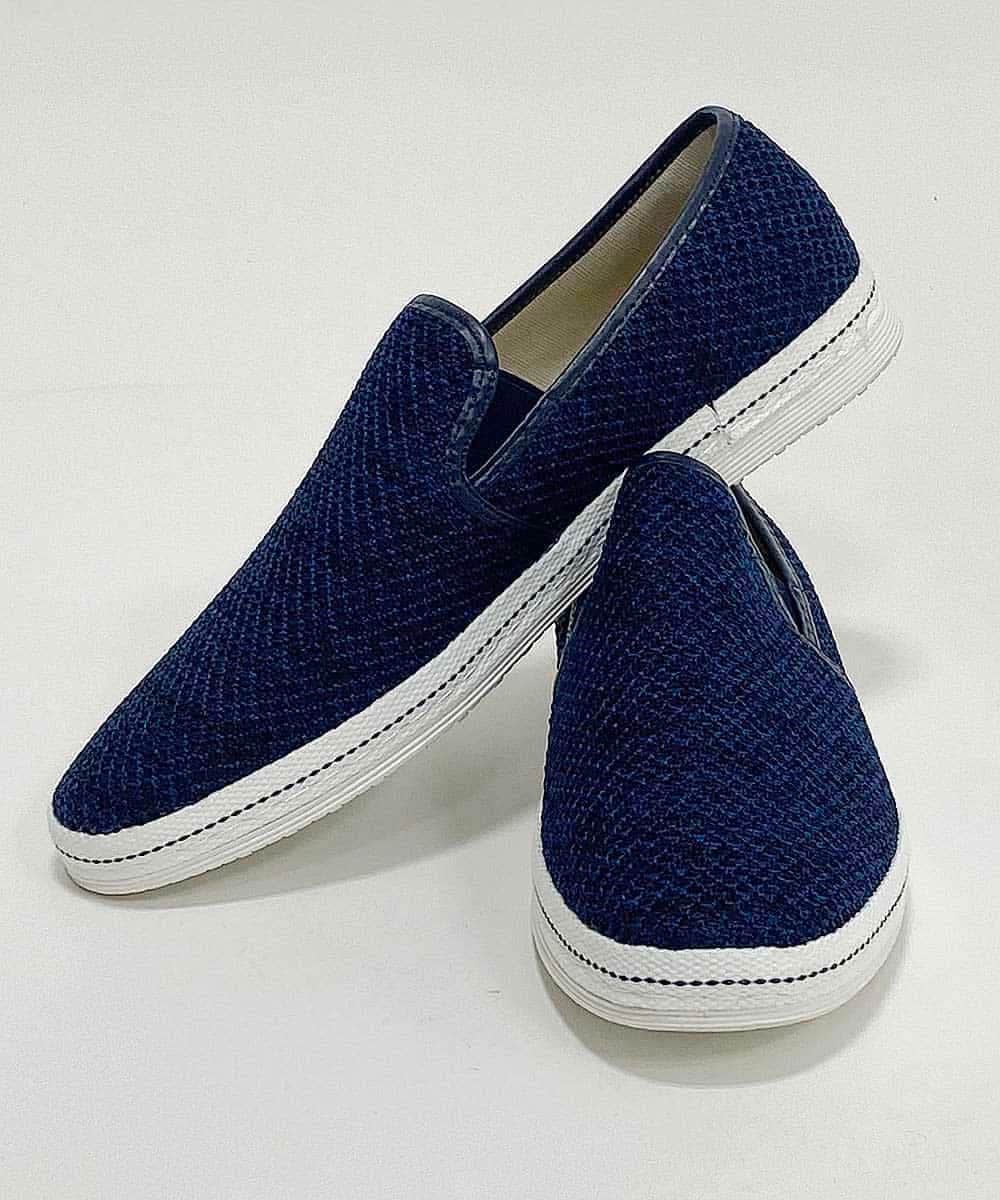 MS6GK41085 MK MICHEL KLEIN HOMME(MKミッシェルクランオム) モクメッシュスリッポン ネイビー