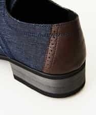 MS6GN02095 MK MICHEL KLEIN HOMME(MKミッシェルクランオム) デニムプレーントゥ ネイビー(57)