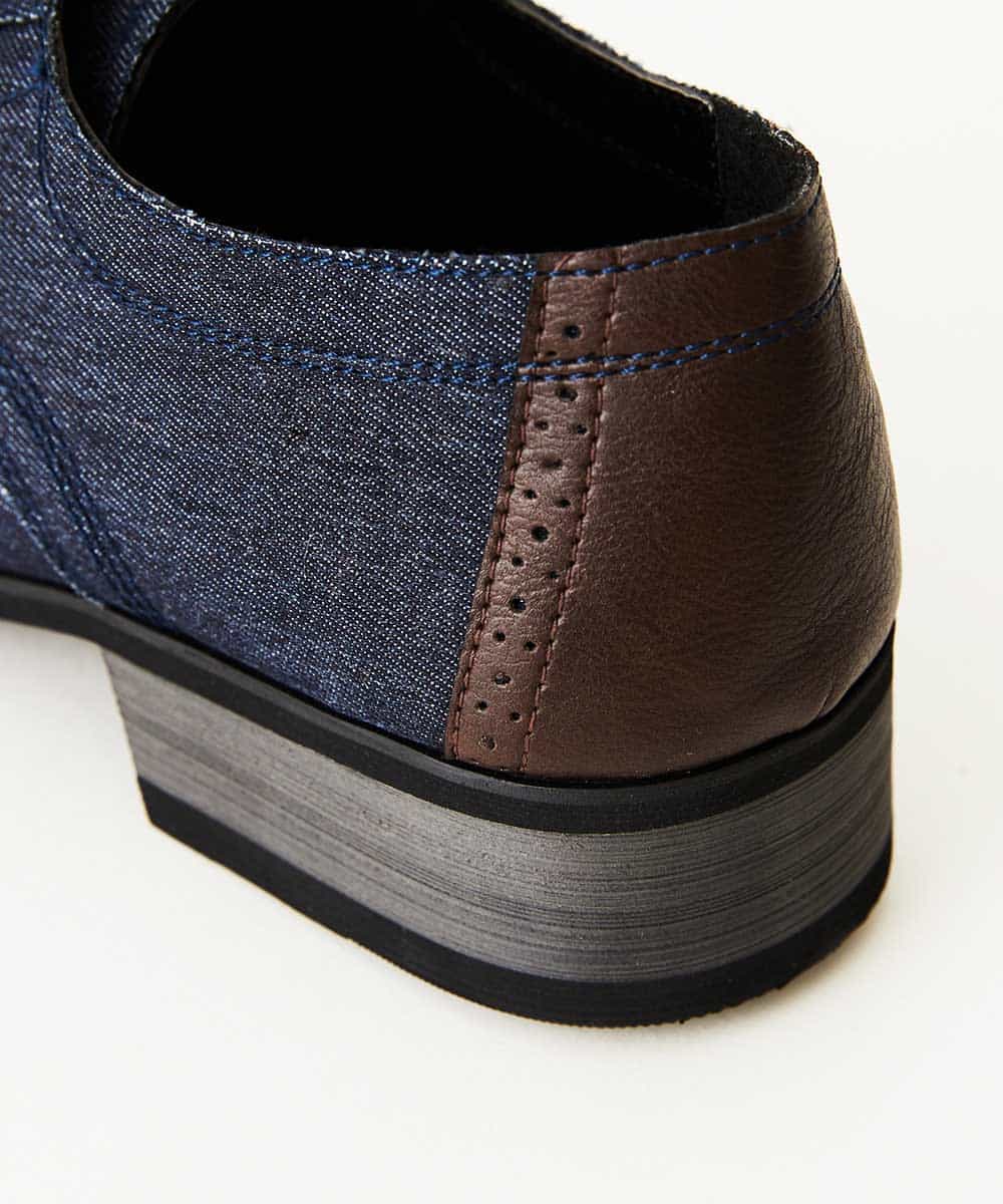 MS6GN02095 MK MICHEL KLEIN HOMME(MKミッシェルクランオム) デニムプレーントゥ ネイビー(57)