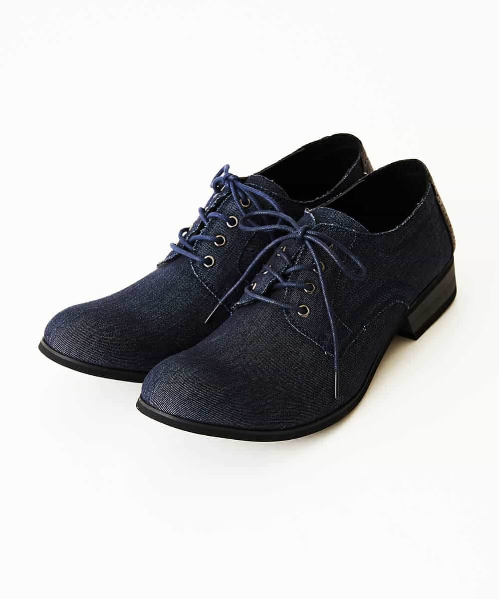 MS6GN02095 MK MICHEL KLEIN HOMME(MKミッシェルクランオム) デニムプレーントゥ ネイビー(57)