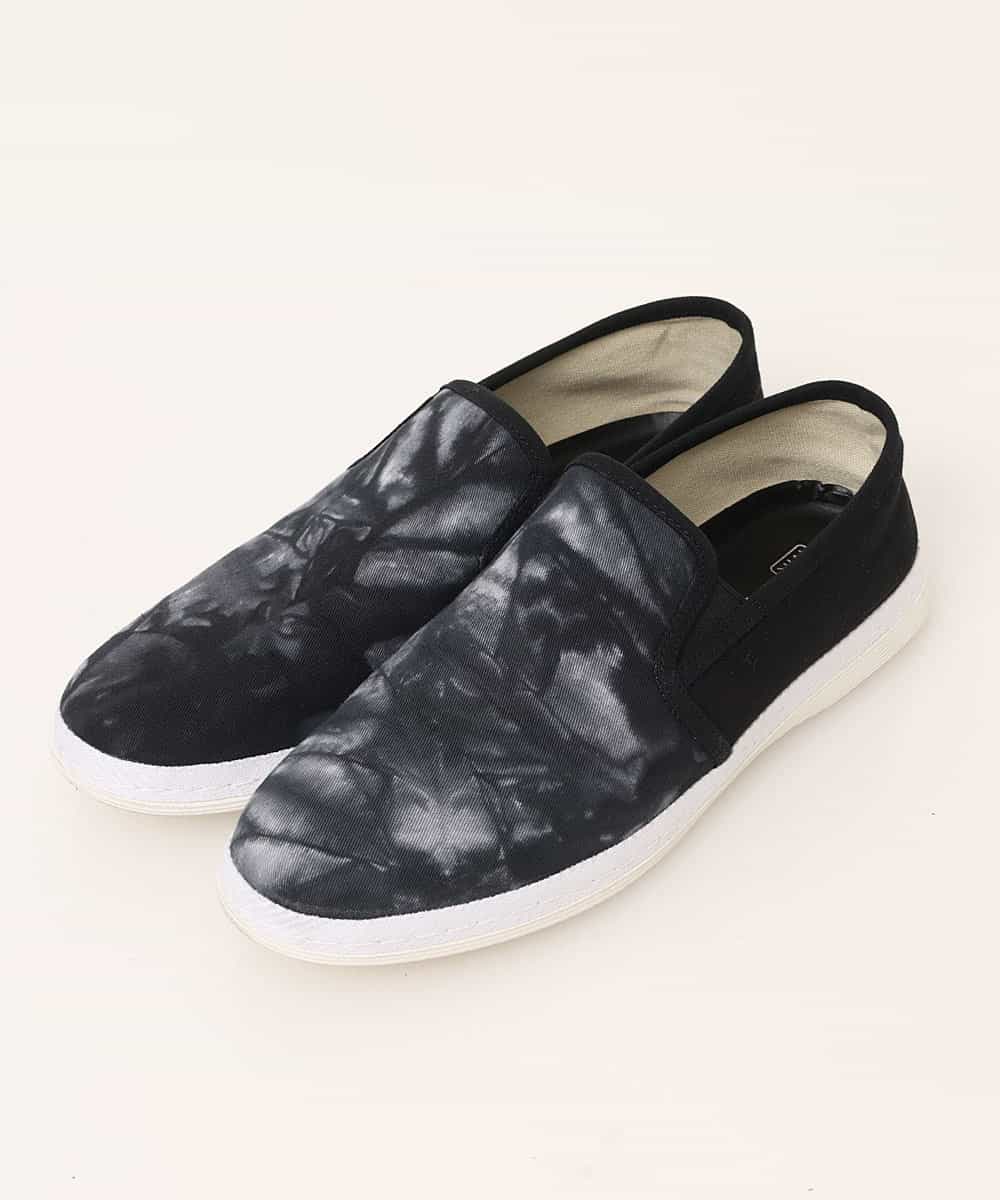 MS6GN04065 MK MICHEL KLEIN HOMME(MKミッシェルクランオム) タイダイスリッポン ブラック