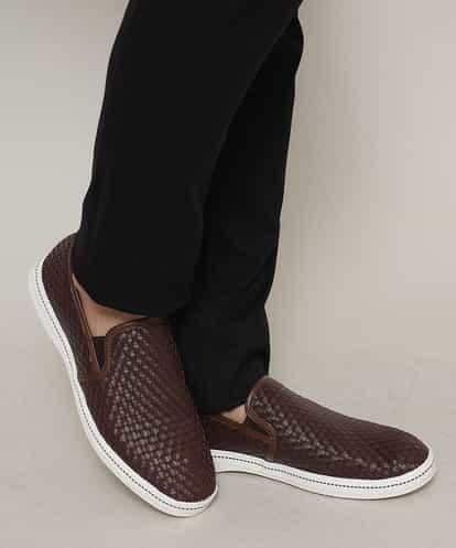 MS6JK43085 MK MICHEL KLEIN HOMME 編み込みスリッポン